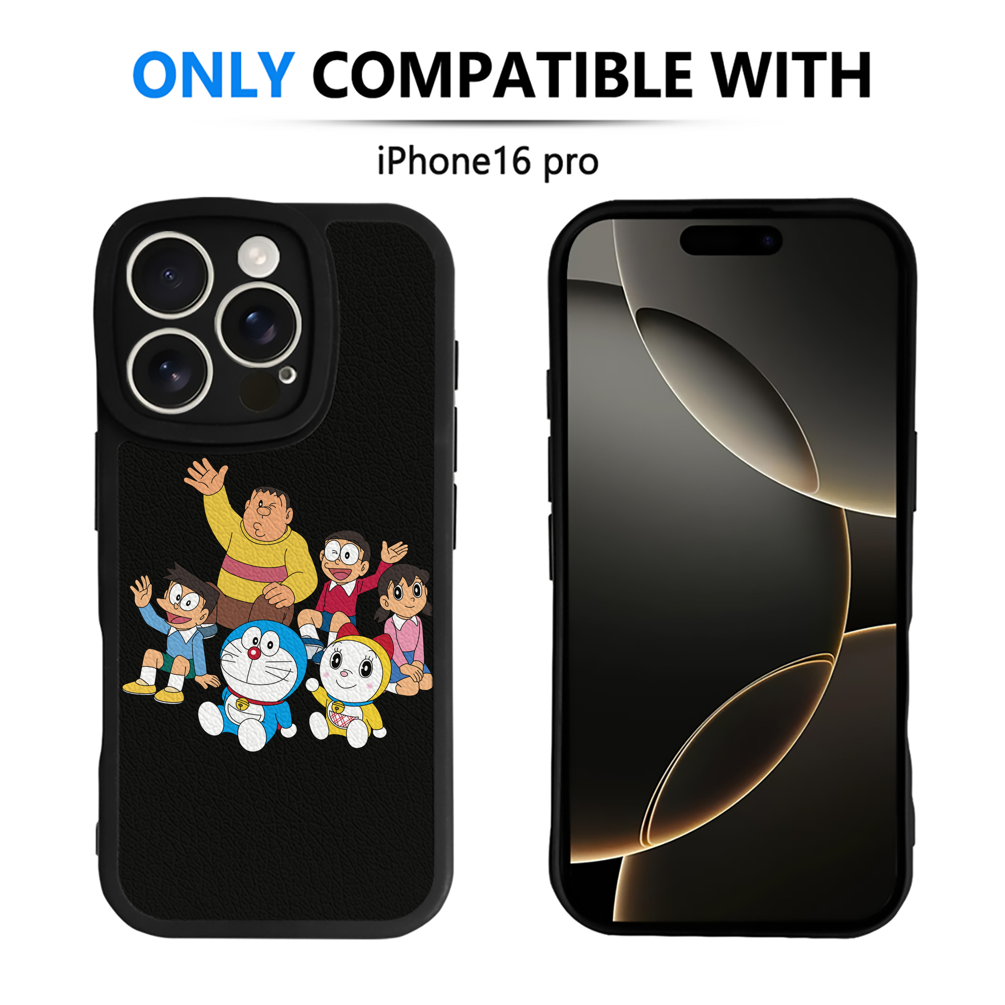 （画像用） ドラえもん 骨川 スネ夫 Doraemon Honekawa Suneo 【iPhone 16シリーズ対応】シリコンスマホケース（レザー調） 材質：シリコン